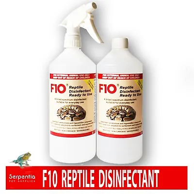 F10 Reptile Disinfectant Ready To Use Sprays & Refills | Safe For All Reptiles • £18.99