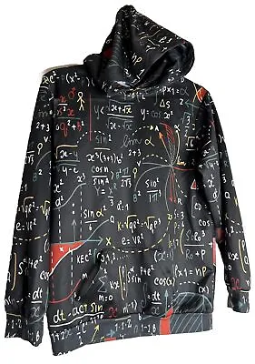 Math Lovers Junior Hoody Sweatshirt Physics Genius Einstein Scientific Size XL • $24