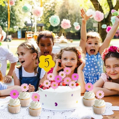 Multi Layered Daisy Flower Cake Topper 3D DIY Cake Decorations  Birthday Party • $6.30