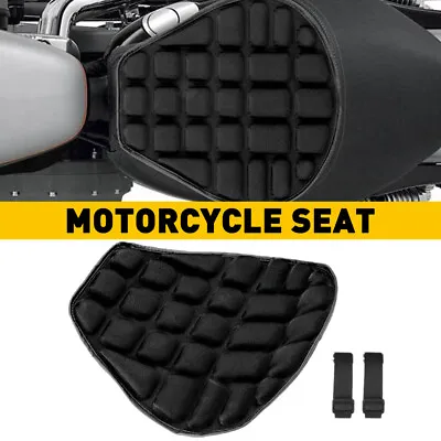 Motorcycle Gel Seat Cushion For Shock Pad Breathable Cover Pressure Relief • $16.14