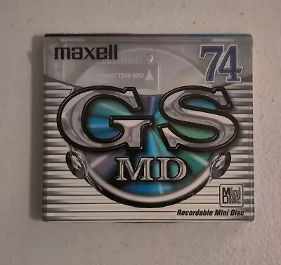 Maxell GS MD 74 Blank Recordable Mini Disc MD NEW SEALED • $10