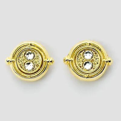Time Turner (Harry Potter) Gold Plated Stud Earrings • $14.99