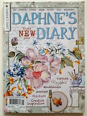 2024 DAPHNE'S DIARY Magazine #1 NEW / MINDFULNESS / GARDEN / RECIPES / VINTAGE • $20