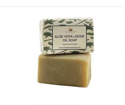 Funky Soap Aloe Vera Neem Oil Soap 120g • £5.20