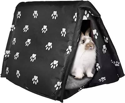 Fhiny Foldable Rabbit Tent Bed Weatherproof Bunny Warm House Guinea Pig Hideout • $27.78