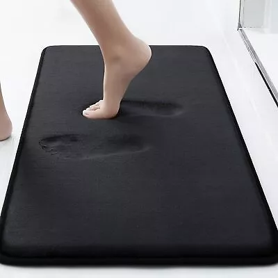 Memory Foam Bath Mat Super Soft Absorbent Bathroom Rugs Non Slip Bath Rug Runner • $25