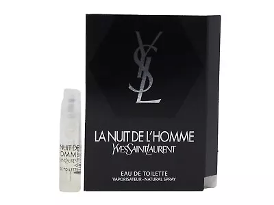 YSL YVES SAINT LAURENT LA NUIT DE L'HOMME EDT 1.2ml .04fl Oz X 1 COLOGNE SAMPLE • $8