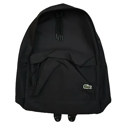 Lacoste Canvas Backpack In Black • $59.99