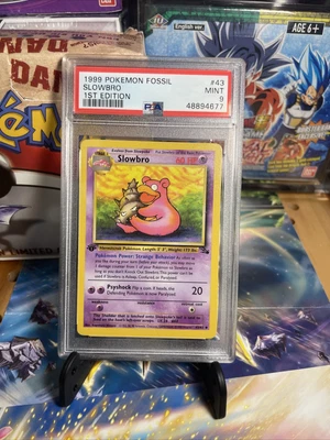 $1.04 • Buy 1999 Pokemon Fossil 1st Edition Slowbro 43/62 PSA 9 Mint