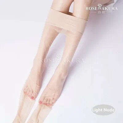$9.99 • Buy Rose Sakura SEAMLESS Pantyhose Ultra Sheer Glossy Stockings Plus Size 7334 8223