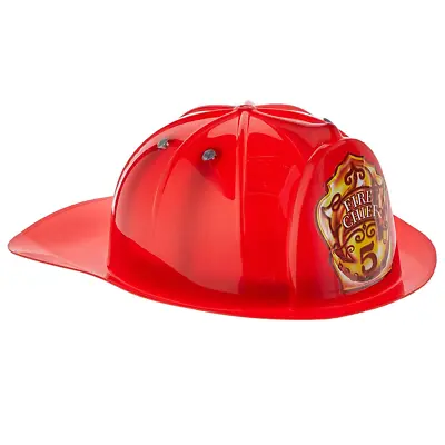 £8.99 • Buy Adults Kids Police Hat Fireman Helmet Firefighter Cop Fancy Dress Accessory RED