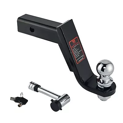 $47.99 • Buy  6  Drop Hitch For 2  Receiver Trailer Ball Mount With 2  Hitch Ball&Lock Set 