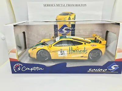 Solido 1804105 Mclaren F1 Gtr Short Tail Harrods Le Mans 1995 #51 1:18 • £55