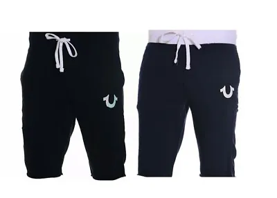 £17.59 • Buy True Religion Men's Sweat Shorts Black & Navy Brand New Half Pants Summer Short 