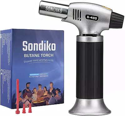 Butane Torch S400 Refillable Kitchen Lighter Fit All Butane Tanks Blow Torch  • $26.46
