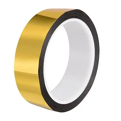 Gold Tone Metalized Mylar Tape 30mm X 50m/164ft Decor Tape For Graphic Arts • $13.21