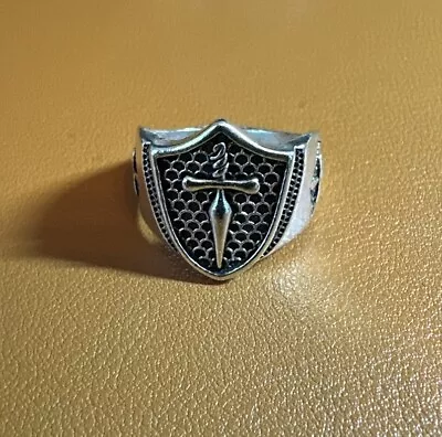 Men’s Ring - Sword Cross - Size 9.5 • $1.99