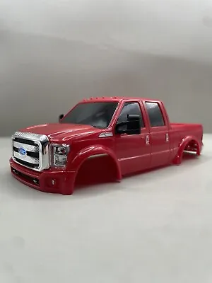 1/24 Ford F250 F350 Crew Cab One Piece Detailed Hard Body ~ RED ~ SCX 24 AX24 • $19.99