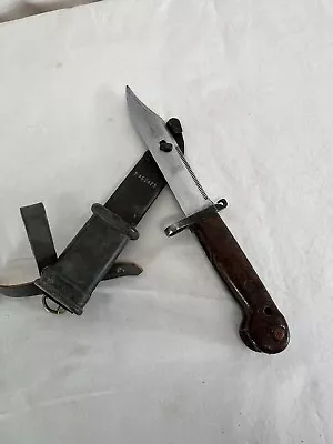 Vintage USSR Soviet Fighting Knife / Bayonet & Scabbard Complete • $62