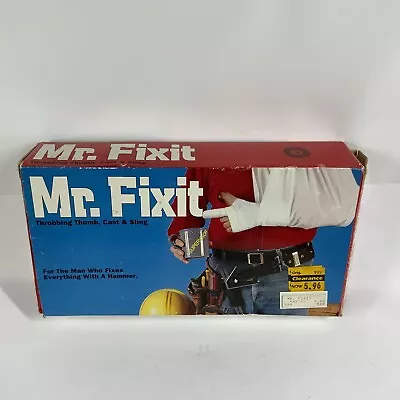 Halloween Costume Mr Fixit Throbbing Thumb Cast & Sling 1981 Vintage In Box • $10.49