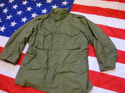 £90 • Buy GENUINE 1970's US ARMY ISSUE VIETNAM WAR M65 M 65 COAT Jacket OG107 LARGE L - XL
