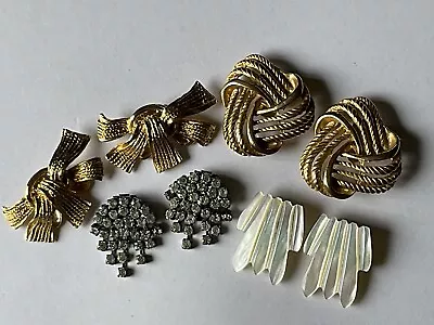 Vintage Shoe Jewelry One Bluette One MOP One Musi Rhinestone  Lot Of 4 • $48