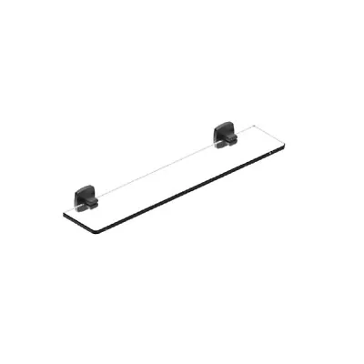 Timeless Sleek Matt Black Brass Glass Shelf Luxury Series • $51.70