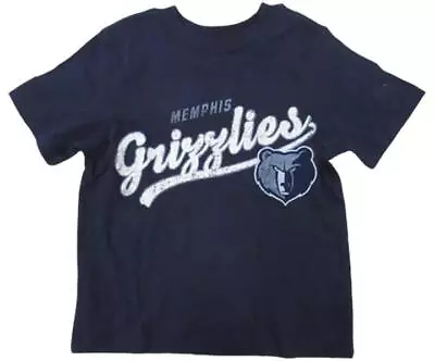 New Memphis Grizzlies Toddler Kids Sizes 2T-3T-4T-5T Majestic Blue T-Shirt • $6.71