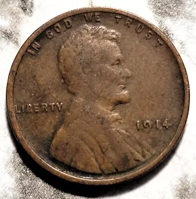 1914 P Philadelphia U.S. Lincoln Wheat Penny BIN770 • $1.89