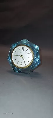 Vintage Phinney Walker Semca Blue Lucite Alarm Clock • $24