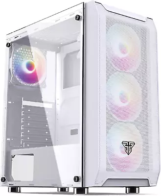 PC Gaming Computer Desktop Case Tempered Glass Side Panel ATX Tower With 4 X 120 • $147.04