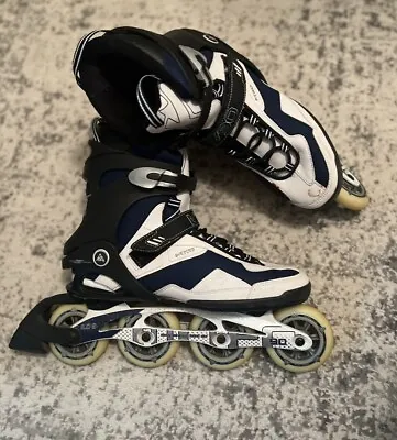 Size 13 - K2 Moto 90 Blue Rollerblade 90 Mm Wheel Inline Skates • $109.99