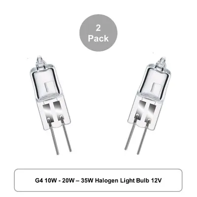 £1.99 • Buy G4 10W-20W-35W Halogen Light Bulbs Long Life Capsule Lamps 12V Dimmable