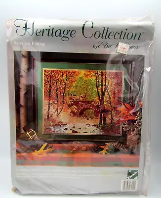Elsa Williams Heritage Collection Needlepoint   AUTUMN BRIDGE   Kit 06010 • $31.99