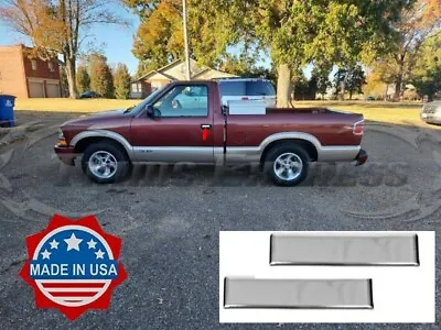 Fit: 1994-2004 Chevy S-10 2 Door Handle Cover Accent Sticker Stainless 2Pc • $34.99