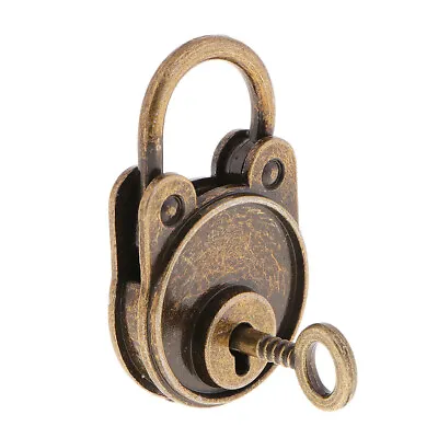 Vintage Antique Style Mini Archaize Useful Padlocks Key Lock With Key Bronze • $7.03