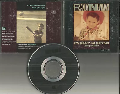 Randy Newman It's Money That Matters PROMO CD W/ MARK KNOPFLER Dire Straits • $24.99