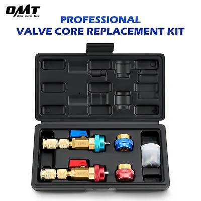 AC Schrader Valve Core Remover Kit R134a R1234yf R22 Valve Core Replacement Tool • $28.98