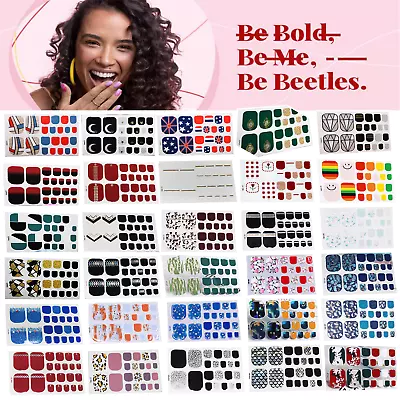 22 PCS French Toenail Sticker 3D Self-Adhesive For Women DIY Nail Art Gel Polish • $2.47