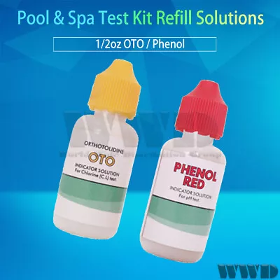 Pool & Spa Test Kit Refill Solutions Test Water For PH Chlorine And Bromine • $4.99