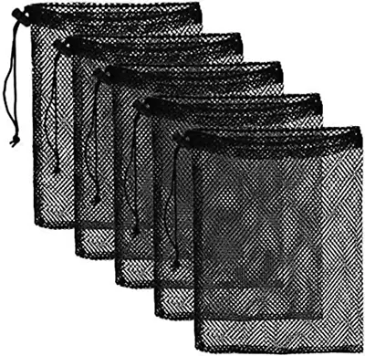 8PCS Mesh Bags Drawstring Bag Set - Nylon Mesh Drawstring Bags With Cord Lock Cl • $10.80