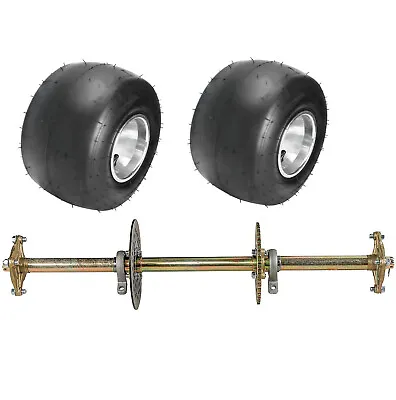 810mm Rear Axle Kit 5  Slick Wheels Tyres 11x7.10-5 Front Rear 10x4.50-5 Go Kart • $165.67