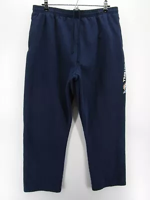 Miami Dolphins Pants Men XL Blue Sweatpants NFL Football Y2K Graphic Drawstring* • $22.24