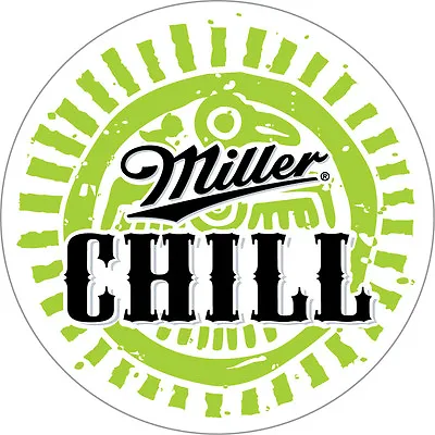 MILLER CHILL Sticker Decal *DIFFERENT SIZES* Beer Bumper Window Bar Wall  • $3.80