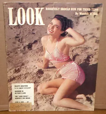 Look Magazine June 4 1940 Barbara Matson Franklin Roosevelt Lana Turner • $15.99