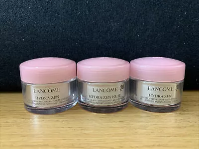 Lancome Hydra Zen Anti-Stress Moisturising Cream 15ml & Cream-Gel 15ml & Night C • £29