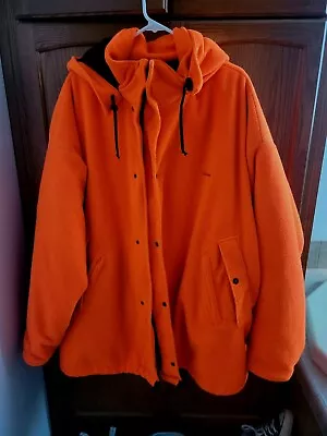 Cabelas Jacket Mens 2XL XXL Parka Hooded Dry Plus Coat Hunting Safety Orange USA • $99.99