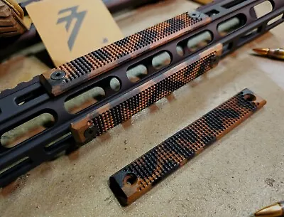 Wood Mlok & Keymod Rail Cover MICRO DOT Texture CAMO Walnut-Made In USA *1 Panel • $20