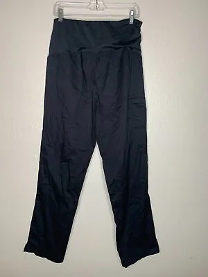 WonderWorks Women's Black  Maternity Scrub Straight Leg High Waist Pant Size M • $12.99