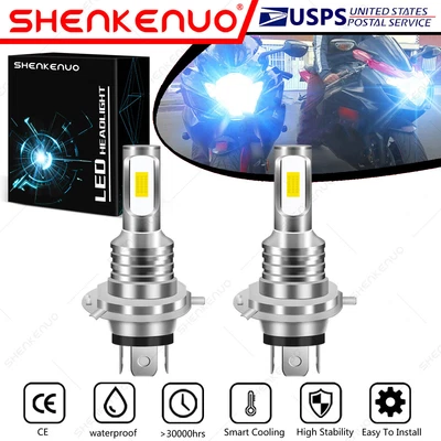 $15.83 • Buy For Yamaha Royal Star XVZ1300 1996-2013 2X 9003 H4 LED Headlights Bulb 8000K YTL